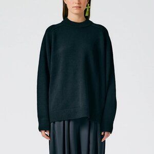 Tibi — Cashmere Sweater Crewneck Oversized Pullover — Size L/XL